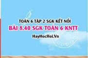 Bài 8.40 SGK Toán 6 tập 2 Kết nối tri thức